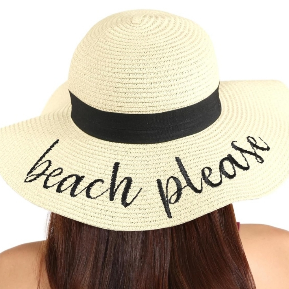 Floppy Straw Hat - Picture 1 of 2